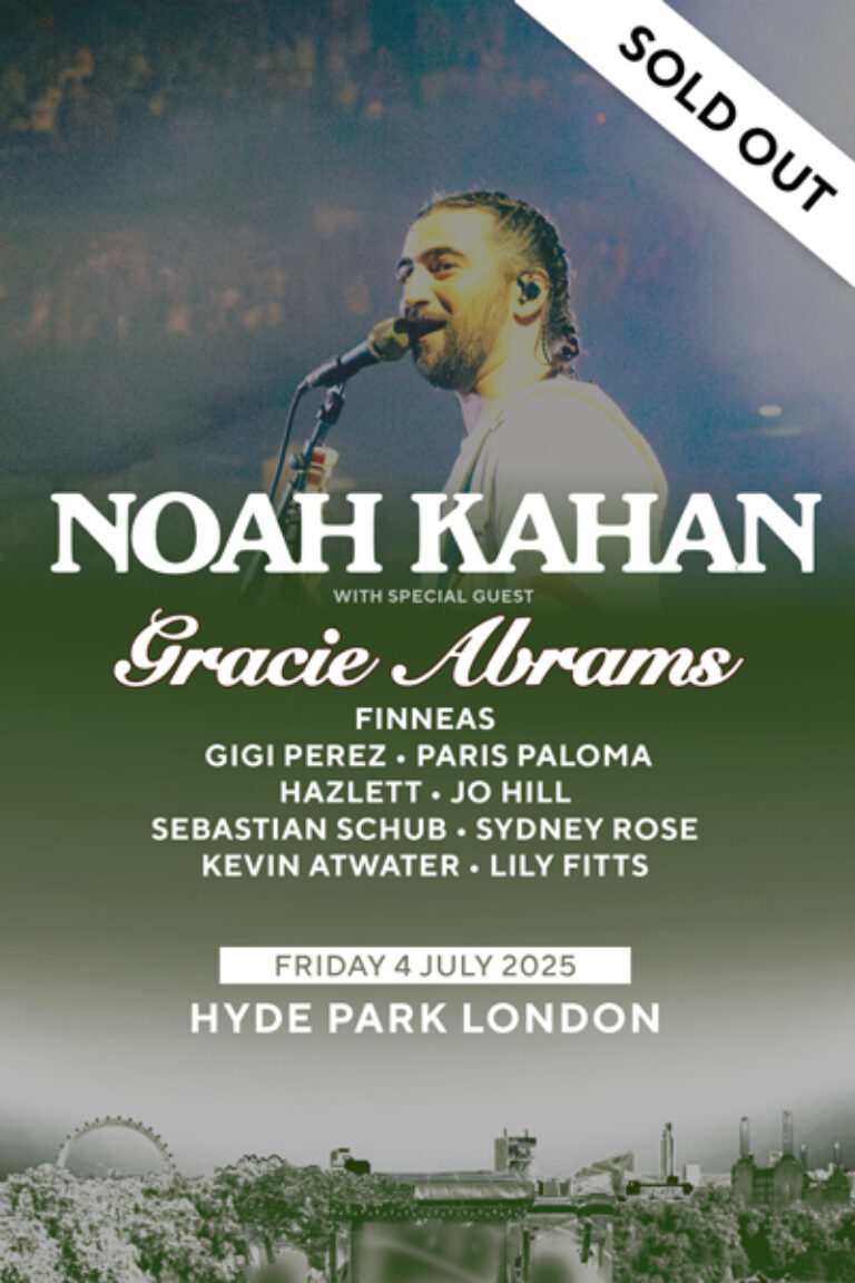 Noah Kahan full lineup artwork