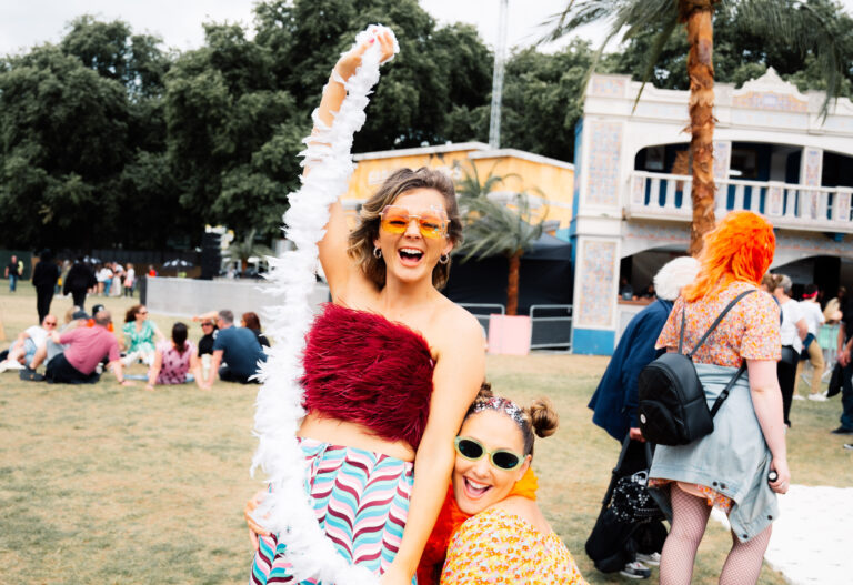 Elton John fans posing at BST Hyde Park 2022